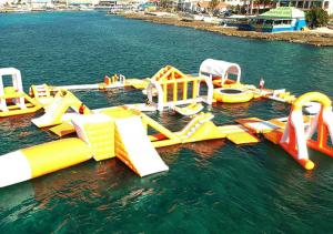 China Funny Forest Inflatable Water Park , Inflatable Water Sports Challenge on sale