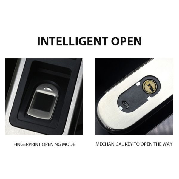 Fingerprint Smart Apartment Door Locks C Class Lock Core Big Data Capacity Durable