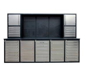 Quality Workshop Garage Cabinet Stainless Steel Work Table with Customized Support and Options for sale