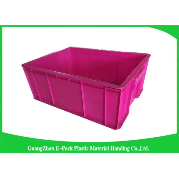 Warehouse Plastic Stackable Containers Big Capacity Space Saving Foldable Transport