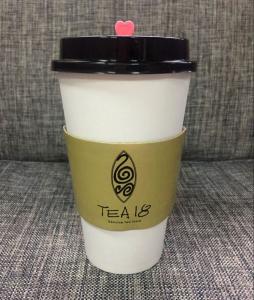 China Hot Paper Cup Sleeve Coffee With Logo Flexo Offset Printing Various Colors on sale