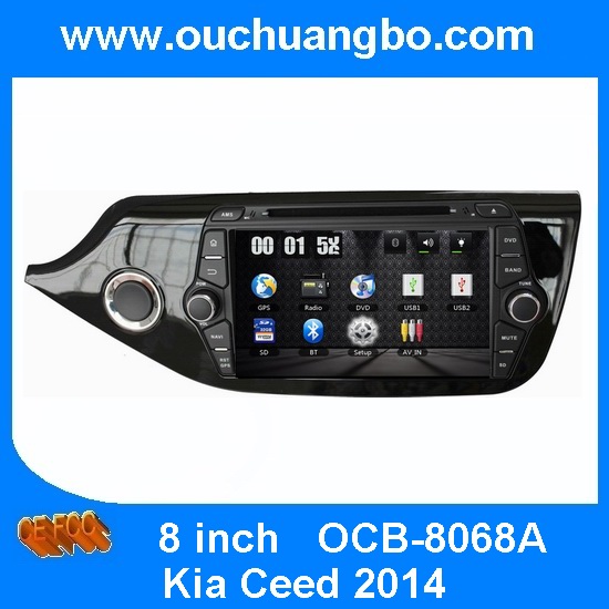 Ouchuangbo Car Multi-media Touch Screen DVD Player Kia Ceed 2014 GPS Navi USB iPod Radio OCB-8068A