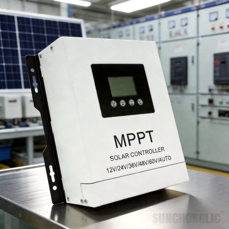 MPPT Solar Charge Controller – 80A, 180V DC Input, 97% Efficient Conversion, Designed for 12V/24V/48V/60V Batteries.