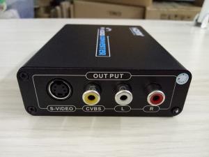 China HDMI to Composite / S-Video Converter with L/R Stereo Audio output Fiber Optic Transceiver on sale