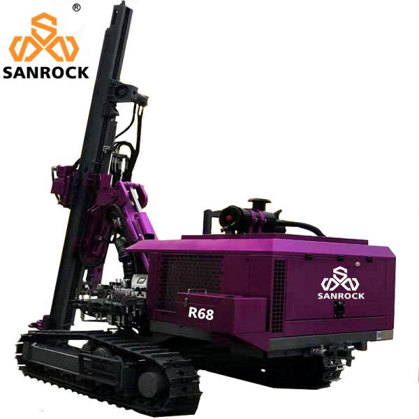 Hydraulic Crawler DTH Drilling Machine Mining Borehole High Efficiency