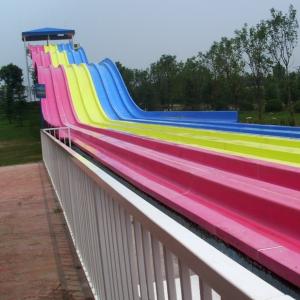 Quality Side-by-side Multi-lane Fiberglass Race Slide, Racing Waterslide, Custom Water Slides for sale