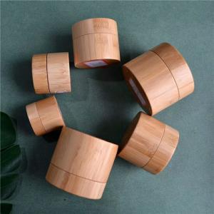 China manufacturer 10ml 15ml 30ml 50g 100g 150g  natural wood  jar cosmetic bamboo jar bamboo container on sale