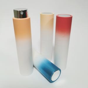 China 8ML ABS Outer Shell Gradient Color Glass Inner Bottle High quality Refillable Perfume Bottle on sale