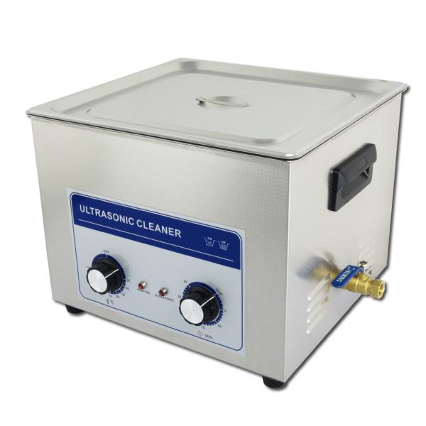 Buy 40khz 15L Benchtop Ultrasonic Cleaner With Manual Knobs , Adjustable Timer at wholesale prices