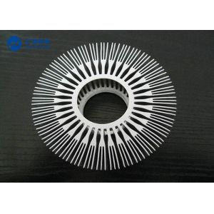 OD200mm Round Extruded Aluminum Heatsink For Led Light 0.05mm Tolerance