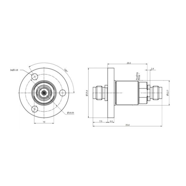 50 GHz RF Rotary Joint/ Slip Ring with High Working Speed