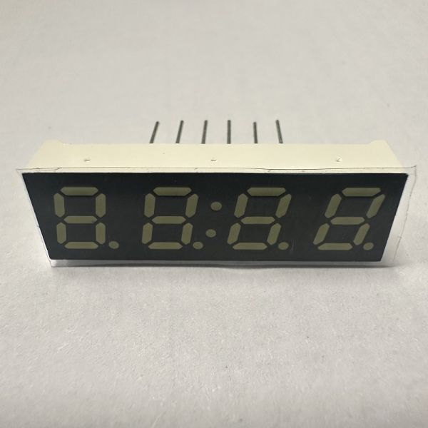 Ultra Bright White 7mm (0.28-Inch) 4-Digit 7-Segment Common Anode LED Display for Digital Timers