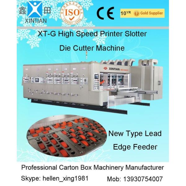 Buy High Speed Carton Making Machine , Printing Slotting Die Cutting Machine at wholesale prices