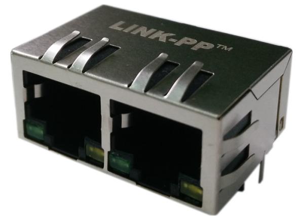 Buy XFATM10B-CLxu2-4MS Dual Rj45 Jack 10/100Base-T Shield W/LED at wholesale prices