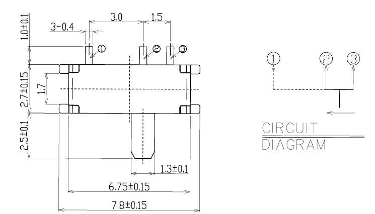 Alinta 7-feet Slide Switch (toggle Switch) SMT Type Operation Force 160gf Life Cycle 5000 Times