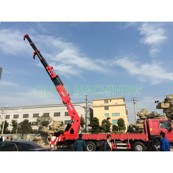 Mobile 80t Semi Knuckle Boom Lorry Mounted Crane