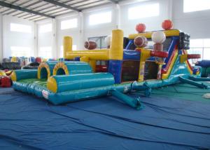 China Outdoor Games Inflatable Obstacle Courses Commercial Safe Nontoxic Customized on sale