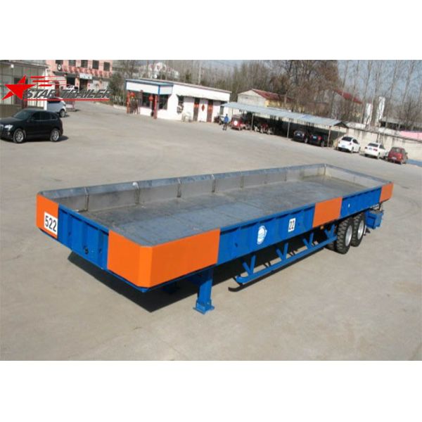 Transporting Containers Extendable Flatbed Trailer Filled With Liquid Bath Tub