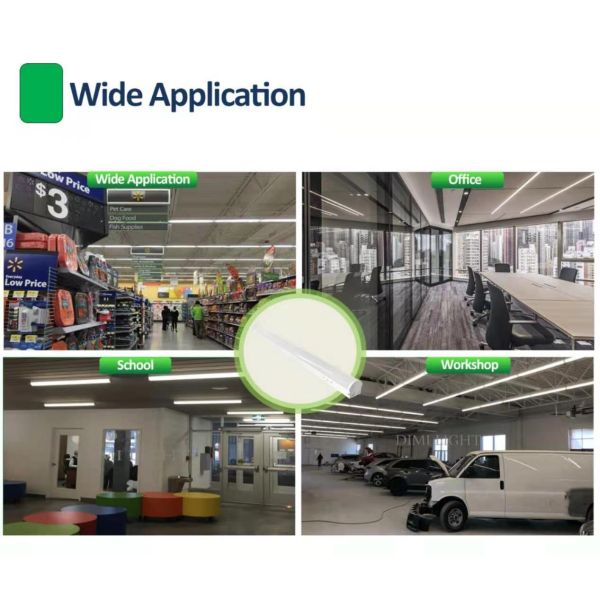 Classroom Linear LED Strip Lighting 60 Watt AC347-480V Warehouse Stable