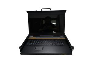 China 16 Ports KVM Switch With LCD Display , 1U Cate5 Rackmount LCD Console on sale