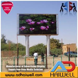 Quality 10mx5m Outdoor SMD P10 LED Full Color Display Advertising Video Billboard Structure for sale