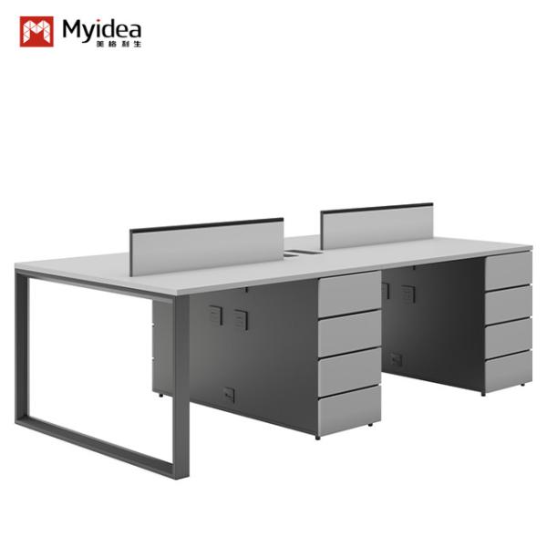 Buy Sturdy Two Tone Metal Frame Modern customization Office Desk For Heavy Load Capacity at wholesale prices