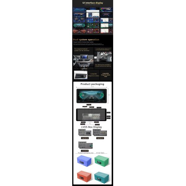 Android13 8-CORE Audi A4L 2009-2016 System 3D UI Car Multimedia Player Navigation 12.3inch Capacitive Touch Screen