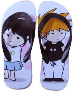 China Sublimation Children's Slippers(with outline border) on sale