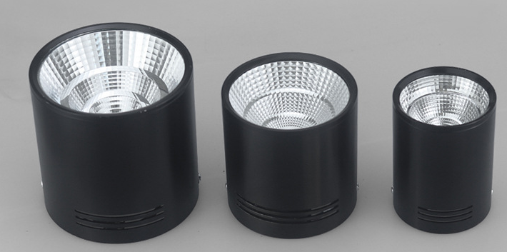 10W COB LED Round Surface Mount Wall Ceiling Downlight 3000-6500k Color Temperature Downlight