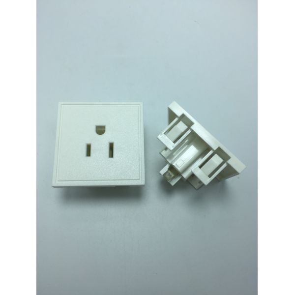 UL 498 American Female Nema Receptacle Electrical Sockets AC Power Outlet Inlet 15A 125V AC 3 Pole With 94V-0 Ratings