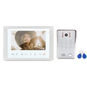 Quality 4 wire intercom video door phone system with keypad function 200 pcs ID card and 200 pcs password for sale