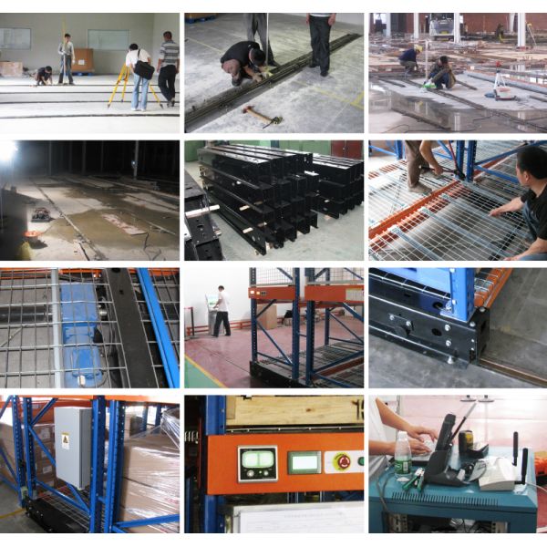 Electric Mobile Pallet Racking Rail-Guided Electric Mobile Rack Warehouse Storage Rack