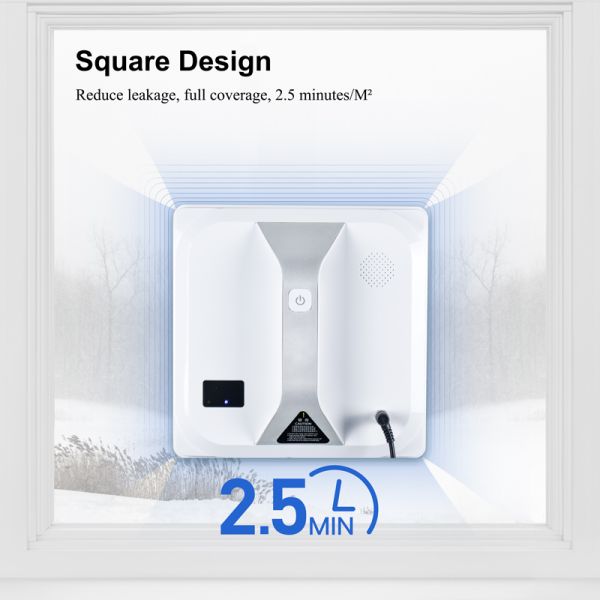 App Controlled Cordless Robot Window Cleaner 2.5min/M2 Glasses Wall Cleaning Robot