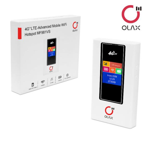 Buy Pocket Wifi Router Olax MF981VS 2100mAh 4G Wifi Router With Sim Card Slot Pocket Wifi Router at wholesale prices