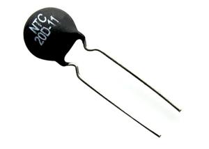 China Power Supplies Leaded Epoxy Coated Disk Temperature Sensor NTC Thermistor 20Ohm 11mm 2A 20% For Inrush Current Limiting on sale