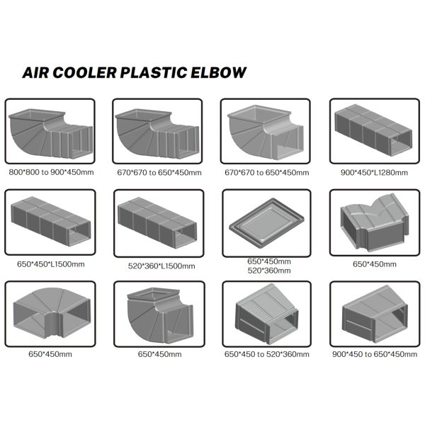 Collapsible ventilation air conditioner cooler duct pipe evaporative air cooler plastic duct air grill air diffuser