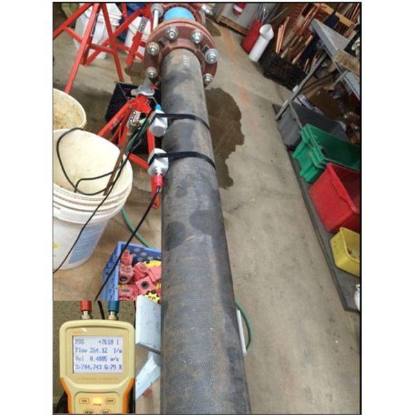 Handheld Non Contact Ultrasonic Flow Meter With Data Logger RS232 Pulse Output