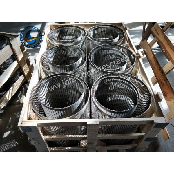 High Capacity Filter Wedge Wire Mesh With Flange And Weld Rings