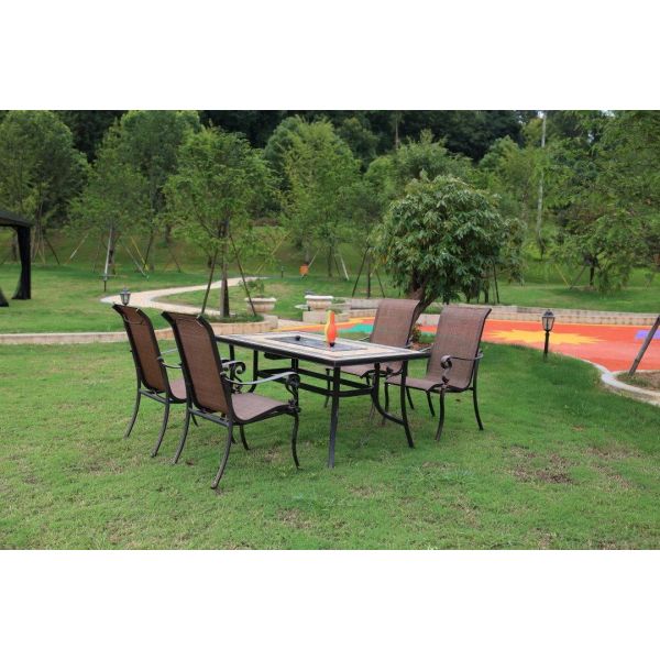 Customized Courtyard Balcony Dining Table Washable Patio Dining Table