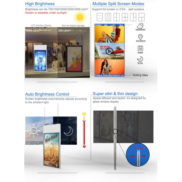 700Nits High Brightness LCD Display