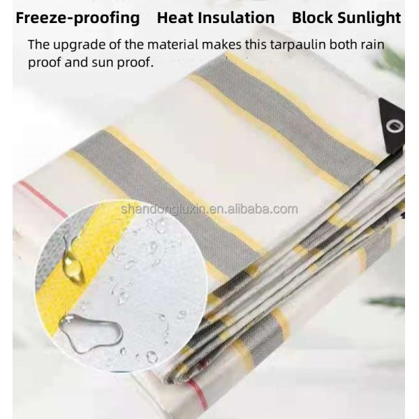 8*8-14*14 Density Prefabricated Polyethylene Tarpaulin for Waterproof and Dust Blocking