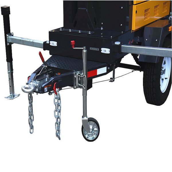 2 Wheels Portable Light Tower Generator Stable Performance Towable Light Tower