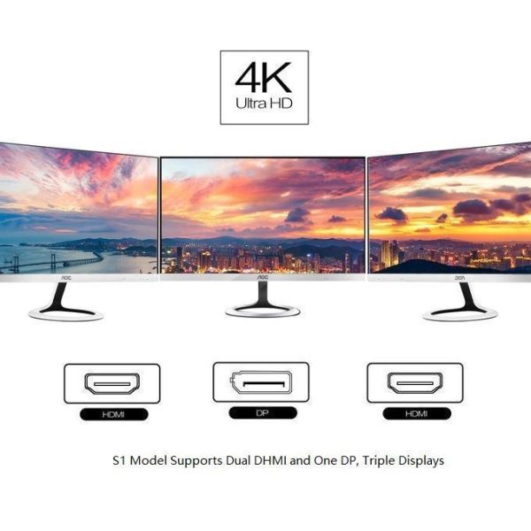 Intel 9th Core I7 9700 DDR4 Barebone Mini PC Dual HDMI DP 4GB Up To 32GB RAM