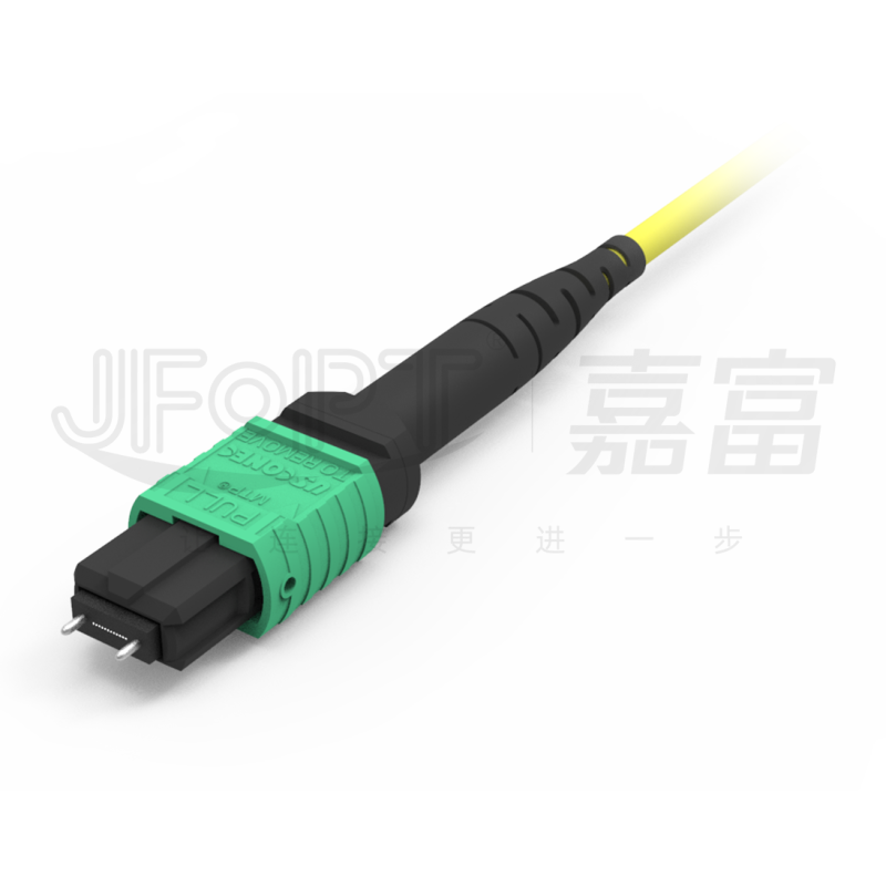 12 Fibers Duplex MPO Breakout Cable MPO-LC/SC/FC/ST Multimode 50/125 3.0mm LSZH Aqua