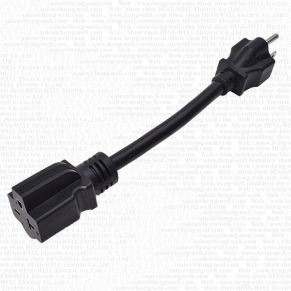 HENG-WELL 10Ft Power Extension Cord Nema 6-20P/6-20R 10Ft for 220/250V 14 Awg for UL Listed 3 Prong SJTW Cable