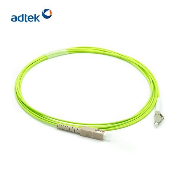 LC / APC To SC / APC Simplex Multimode Fiber Patch Cable 0.9mm 2.0mm 3.0mm