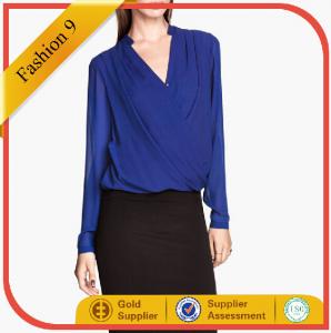 Quality Draped Wrap-style Blouse for sale