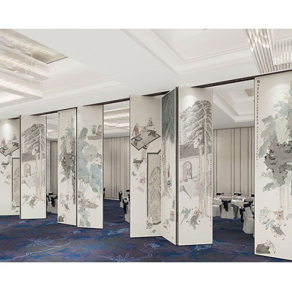 Double Roller 80mm Thickness Modular Partition Wall For Hotel Hall