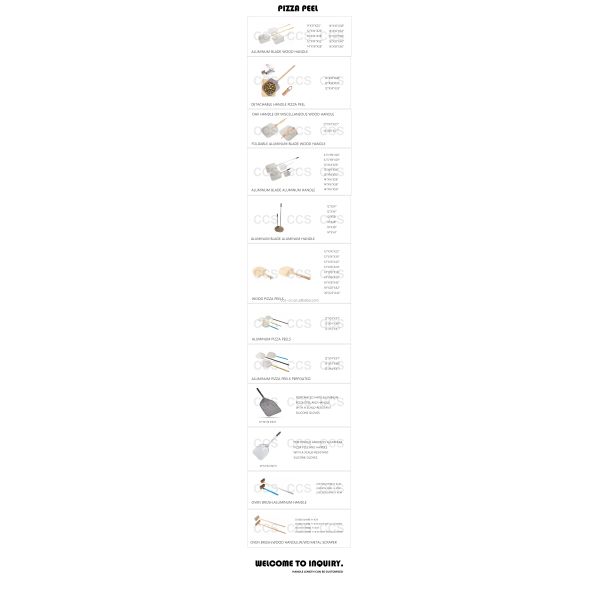 12 Inch Pizza Shovel Aluminum Pizza Turning Peel Black Hard Aluminum Perforated Detachable Pizza Peel