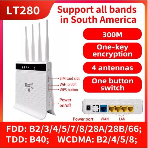 OEM CAT4 CAT6 32 Users Dual Band 4G LTE WIFI Router Unlock 1200mbps Band Lock CPE